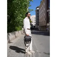 Кожаная сумка через плечо мужская, барсетка Ryff Ryder 84539-1 кожаная черная