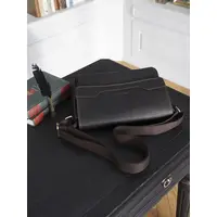Сумка мужская через плечо Ruff Ryder 1591 большая A4 из натуральной кожи