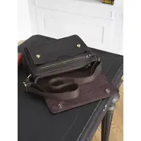Сумка мужская через плечо Ruff Ryder 1591 большая A4 из натуральной кожи