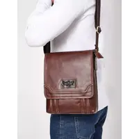 Сумка мужская через плечо большая из натуральной кожи Ryff Ryder 1904
