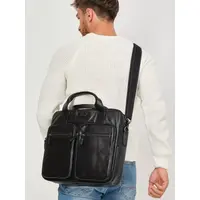 Портфель-сумка Ruff Ryder 4063-1 из натуральной кожи для ноутбука и документов