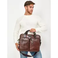Портфель-сумка Ruff Ryder 4063 из натуральной кожи для ноутбука и документов