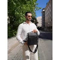 Сумка мужская через плечо, барсетка Ryff Ryder 84542-1 большая из натуральной кожи