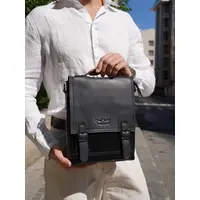 Сумка мужская через плечо, барсетка Ryff Ryder 84542-1 большая из натуральной кожи