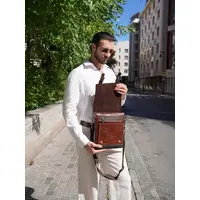 Сумка мужская через плечо, барсетка Ryff Ryder 84542 большая из натуральной кожи