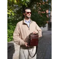 Кожаная сумка мужская Ryff Ryder 9070 для документов и телефона