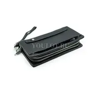 Мужской кожаный клатч Briefcase 7M-116 с двумя молниями