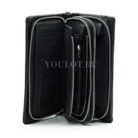 Мужской кожаный клатч Briefcase 7M-116 с двумя молниями
