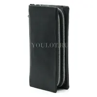 Мужской кожаный клатч Briefcase 7M-116 с двумя молниями