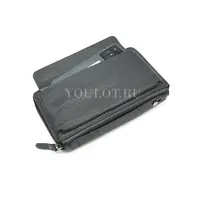 Клатч мужской кожаный Briefcase 9043BL для телефона