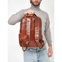Рюкзак мужской из натуральной кожи Briefcase для ноутбука 15" и документов A4