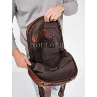 Рюкзак мужской из натуральной кожи Briefcase для ноутбука 15" и документов A4