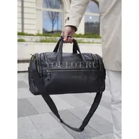 Сумка дорожная из натуральной кожи с двумя карманами Briefcase 1002