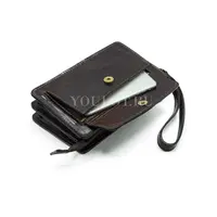 Клатч мужской с карманом для телефона и ручкой Briefcase 302 BROWN