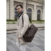 Сумка дорожная из натуральной кожи с отделом для обуви Briefcase 52