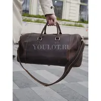 Сумка дорожная из натуральной кожи с отделом для обуви Briefcase 52
