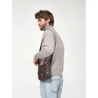Сумка мужская через плечо, барсетка кожаная Briefcase 6108