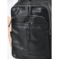 Рюкзак мужской кожаный для ноутбука 15" и документов A4