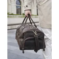 Сумка дорожная Briefcase 9801-55 из натуральной кожи с отделением для обуви