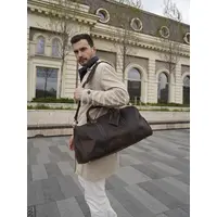 Сумка дорожная из натуральной кожи  с отделением для обуви Briefcase 9804