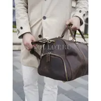 Сумка дорожная из натуральной кожи  с отделением для обуви Briefcase 9804