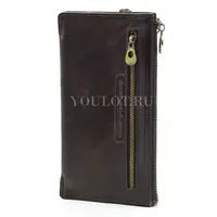 Мужской клатч Briefcase MB1302 из натуральной кожи, коричневый