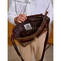 Сумка мужская через плечо Ruff Ryder 2085-1 A4 большая кожаная, портфель Old Money