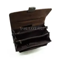 Мужская барсетка через плечо Briefcase A5282-15 коричневая