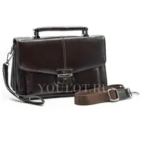 Барсетка мужская классическая Briefcase A9083-15 коричневая