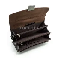 Барсетка мужская классическая Briefcase A9083-15 коричневая