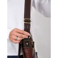 Сумка мужская через плечо большая из натуральной кожи Ryff Ryder 1904