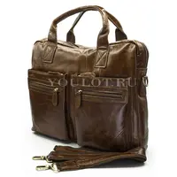 Мужской кожаный портфель Briefcase ​0087# для ноутбука и документов