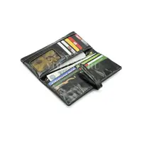 Женский кошелек из кожи с отделением для мелочи и карт Briefcase 2148 черный