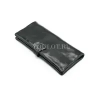 Женский кошелек из кожи с отделением для мелочи и карт Briefcase 2148 черный