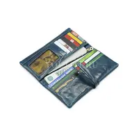 Женский кошелек из натуральной кожи с лаконичным дизайном Briefcase 2148 синий