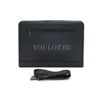 Папка-портфель на молнии Briefcase 2887-01 BLACK с двумя отделами черная