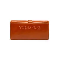 Кошелек женский с увеличенной вместимостью из натуральной кожи Briefcase 3023 светло-коричневый