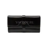 Женский кошелек из премиальной кожи с удобной организацией Briefcase 3023 черный