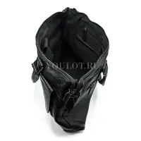Мужской кожаный портфель Briefcase 33666# Black черного цвета