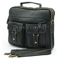 Портфель мужской кожаный Briefcase 5035 с плечевым ремнем