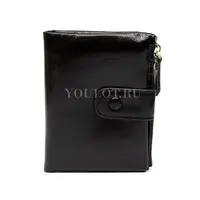 Женский кожаный кошелек с удобным доступом к картам Briefcase 6019 черный