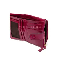 Маленький кошелек женский Briefcase 6019 кожаный розовый