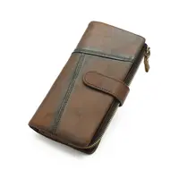 Длинное мужское портмоне Briefcase 8025 для денег и карт кожаное