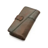 Длинное мужское портмоне Briefcase 8025 для денег и карт кожаное