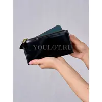 Кошелек портмоне женское Briefcase 8236 BLACK из натуральной кожи черный