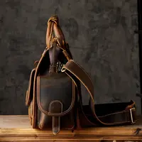 Мужской портфель 893429-12D из воловьей кожи