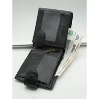 Недорогой мужской кошелек Briefcase 9051 из натуральной кожи для денег и карт