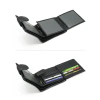 Недорогой мужской кошелек Briefcase 9051 из натуральной кожи для денег и карт