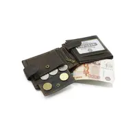 Кошелек мужской на кнопке Briefcase 9051 из натуральной кожи для денег и карт