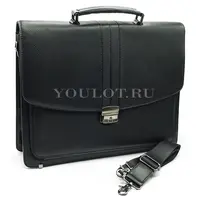 Классический портфель Briefcase ​C003-01 BLACK для документов с замком